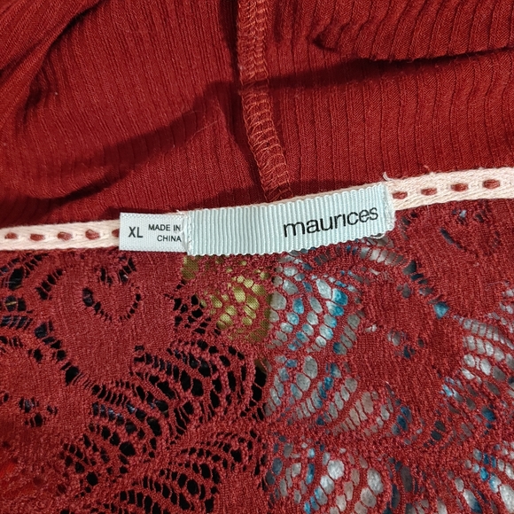 Maurices Lace back cardigan - Picture 2 of 7